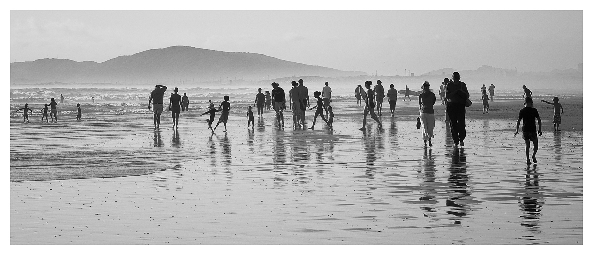 Strolling on Cape Town beach