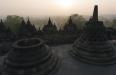 Mist on Borobudur at sunrise