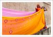 Séchage des saris